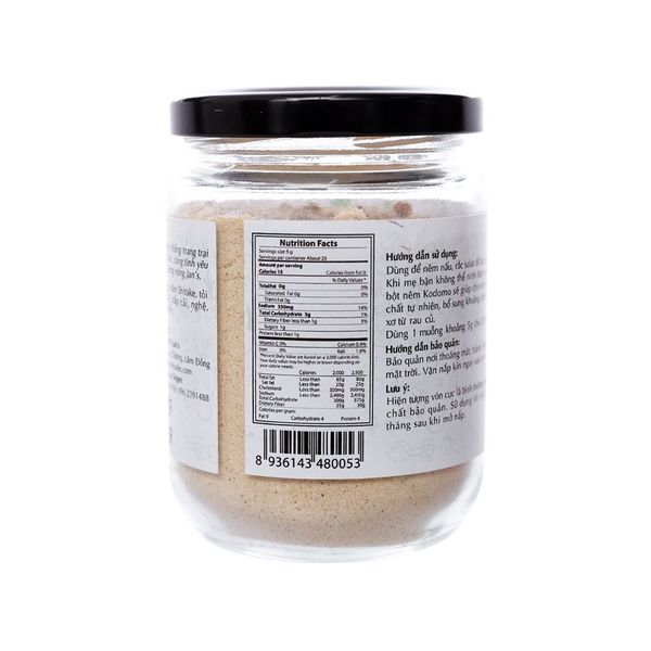 Hạt Nêm Rau Củ KODOMO 90G, Hạt Nêm Dinh Dưỡng Ăn Dặm Cho Bé Từ 6M