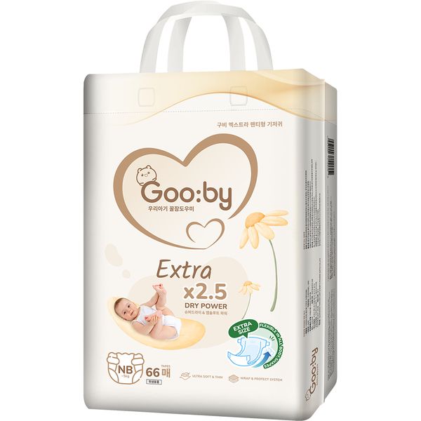 Tã - Bỉm dán Gooby Extra size Newborn 66 miếng (~5 kg)
