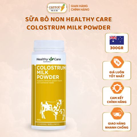Sữa bò non Healthy Care Colostrum Milk Powder 300g của Úc - Siêu Thị Mẹ Và Bé Carrot
