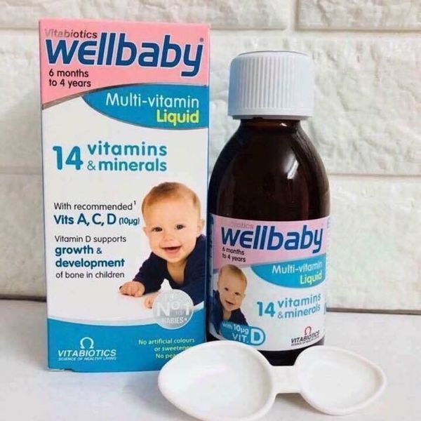 Vitamin Tổng Hợp Wellbaby Multi Vitamin Liquid 150ml Cho Bé Từ 6 Tháng - 4 Tuổi