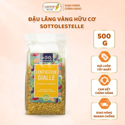 Đậu Lăng Vàng Hữu Cơ Sottolestelle 500G (Gói)