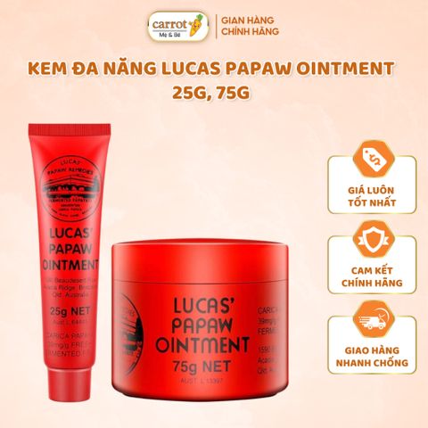 Kem Đa Năng Lucas Papaw Ointment 25G, 75G Của Úc - Chính Hãng