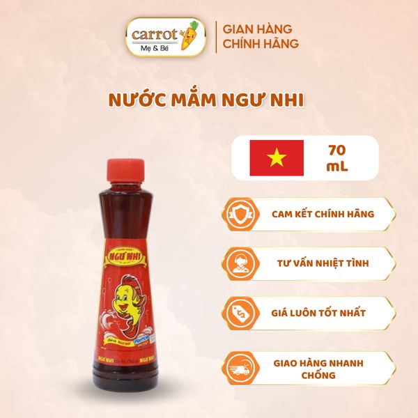 Nước Mắm Ngư Nhi Cho Mẹ - Không Vi Khuẩn, Đậm Đà, Thơm Nhẹ - 70ML