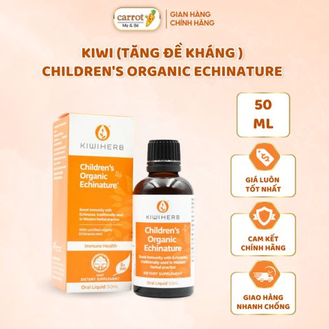 Tăng Đề Kháng Hữu Cơ KiwiHerb Children's Organic Echinature Cho Bé Từ Sơ Sinh