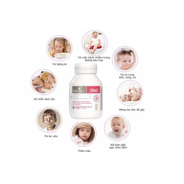 Kẽm Bio Island ZinC - Viên Bổ Sung Kẽm Cho Bé 120 Viên - Siêu Thị Mẹ Và Bé Carrot