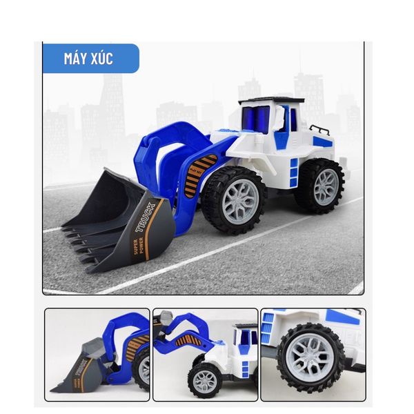 Hộp Đồ Chơi 4 Xe Xuan Le Qi XLQ4J Cho Bé 3 Tuổi, Xe Cảnh Sát