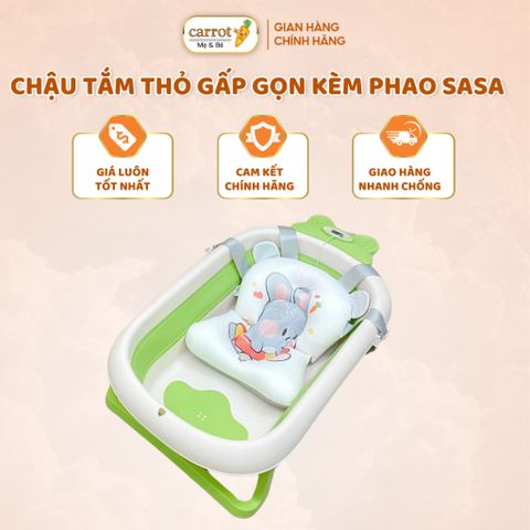 Chậu Tắm Thỏ Gấp Gọn Kèm Phao Sasa