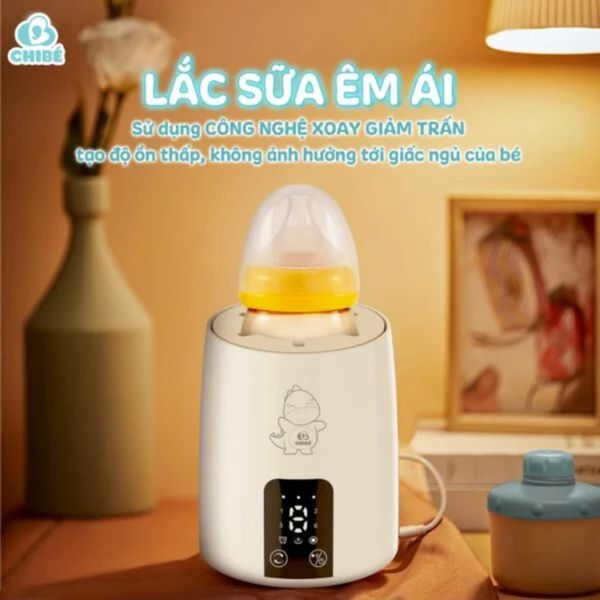 Máy Lắc Và Ủ Ấm Bình Sữa CHIBÉ CB040, Máy Lắc Sữa Thông Minh 2In1