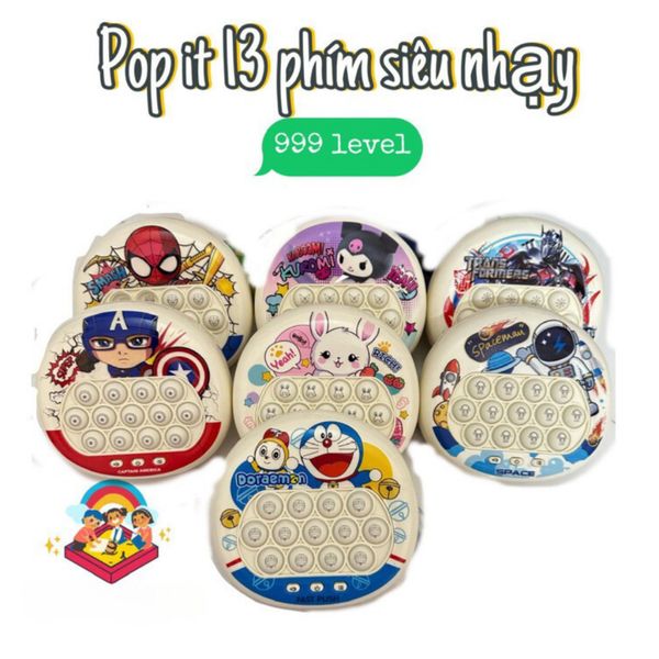 Máy Chơi Game POP IT - Luyện Mắt, Rèn Tập Trung Cho Bé - Cho Bé Từ 3 Tuổi