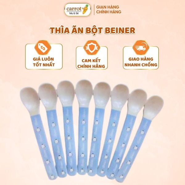 Thìa Ăn Bột BEINER Đại Cán Dài Và Thìa Cán Ngắn Cho Bé