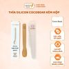 Thìa Cocobear Kèm Hộp,Thìa Ăn Dặm, Chất Liệu Silicon, An Toàn Cho Bé