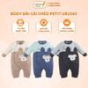 Bộ Body Dài UalaRogo UR 2343 Cài Chéo Chất Liệu Petit Cho Bé Từ 0-12M