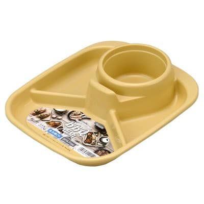 Khay Nhựa 4 Ngăn BBQ Dish, Khay Ăn Dặm Cho Bé