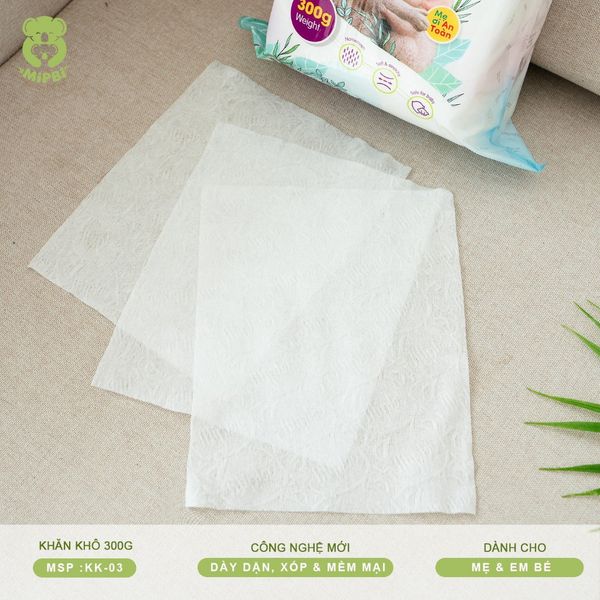 Khăn Khô Đa Năng Cho Bé Mipbi 900g -  Siêu Mềm Mại, Tiện Dụng, Chất Lượng
