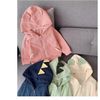 Áo Khoác Tay Dài Có Tai Cho Bé Chất Liệu Tổ Ong Dày Dặn Từ Size 1- Size 7