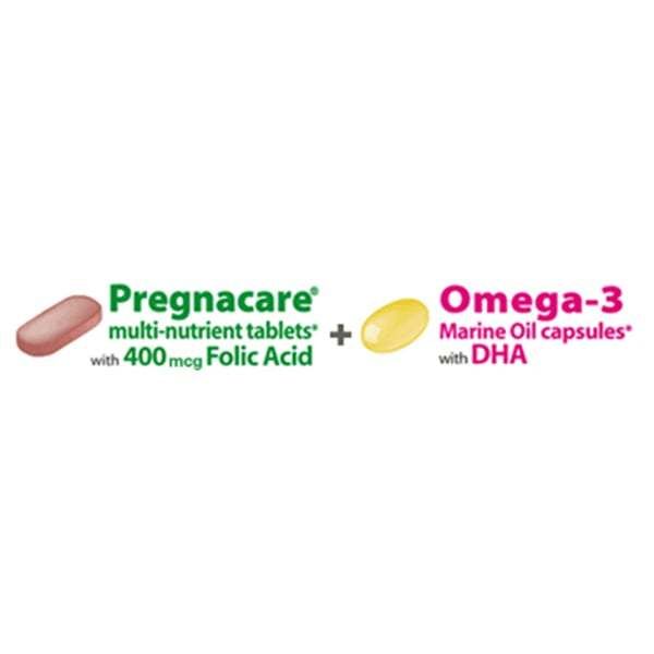 Vitamin bà bầu Pregnacare Plus Omega-3 hộp 56 viên của Anh - Siêu Thị Mẹ Và Bé Carrot