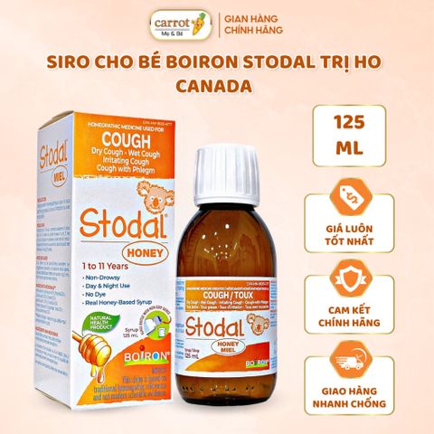 Siro Ho STODAL BOIZON COUGH 125ML, Hỗ Trợ Tăng Cường Sức Đề Kháng, Bảo Vệ Hệ Hô Hấp Của Bé