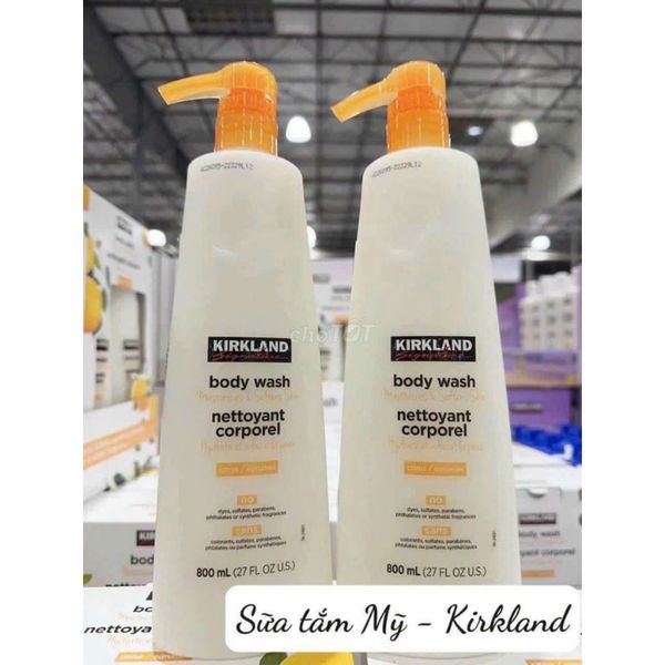 Sữa Tắm Dưỡng Ẩm Kirkland Signature Body Wash Nettoyant Corporel - Hàng Mỹ