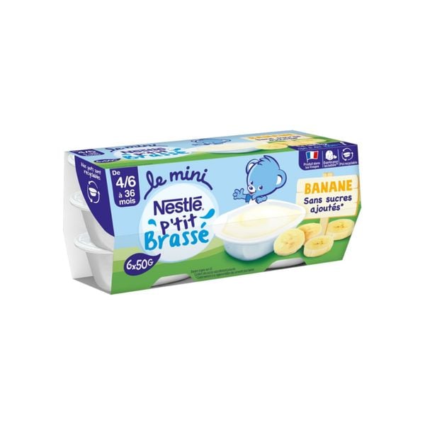 Sữa Chua Nestle Petit Brasse Vỉ 6x60G, Cho Bé Từ 6 Tháng Tuổi