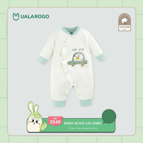 Bộ Nỉ Body Liền UALA ROGO UR3545 hu Đông Ấm Cho Bé 0-12M