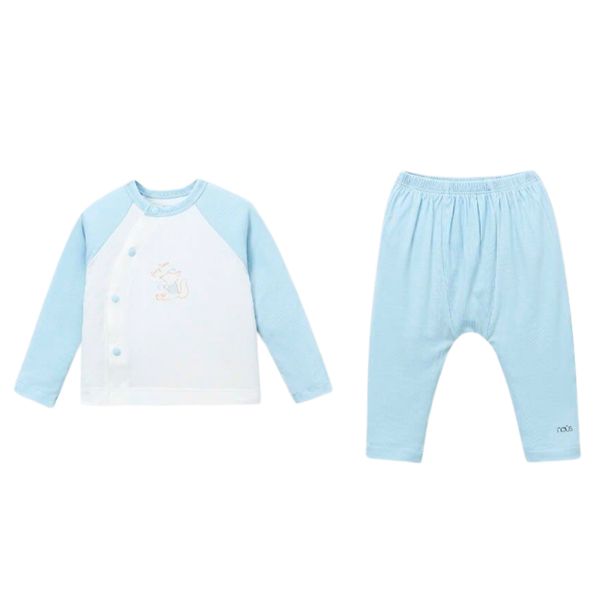 Set Dài Tay Nous Cho Bé Sơ Sinh, Bộ Dài Cài Lệch Newbor Đủ Màu