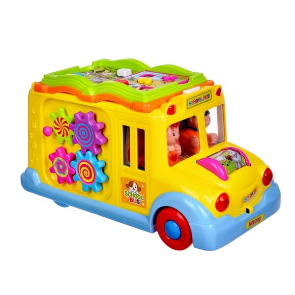 Đồ Chơi Xe Bus Hola 796 Đa Năng Chuyển Cảnh Có Nhạc Đèn Cho Bé