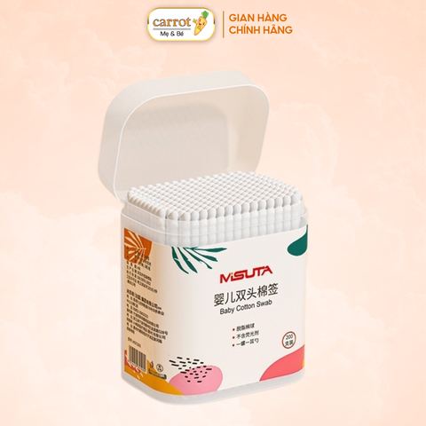 Tăm Bông MISUTA 400 Que Cho Bé Sơ Sinh