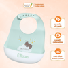 Yếm ăn dặm silicon cho bé Misan có máng hứng tiện lợi