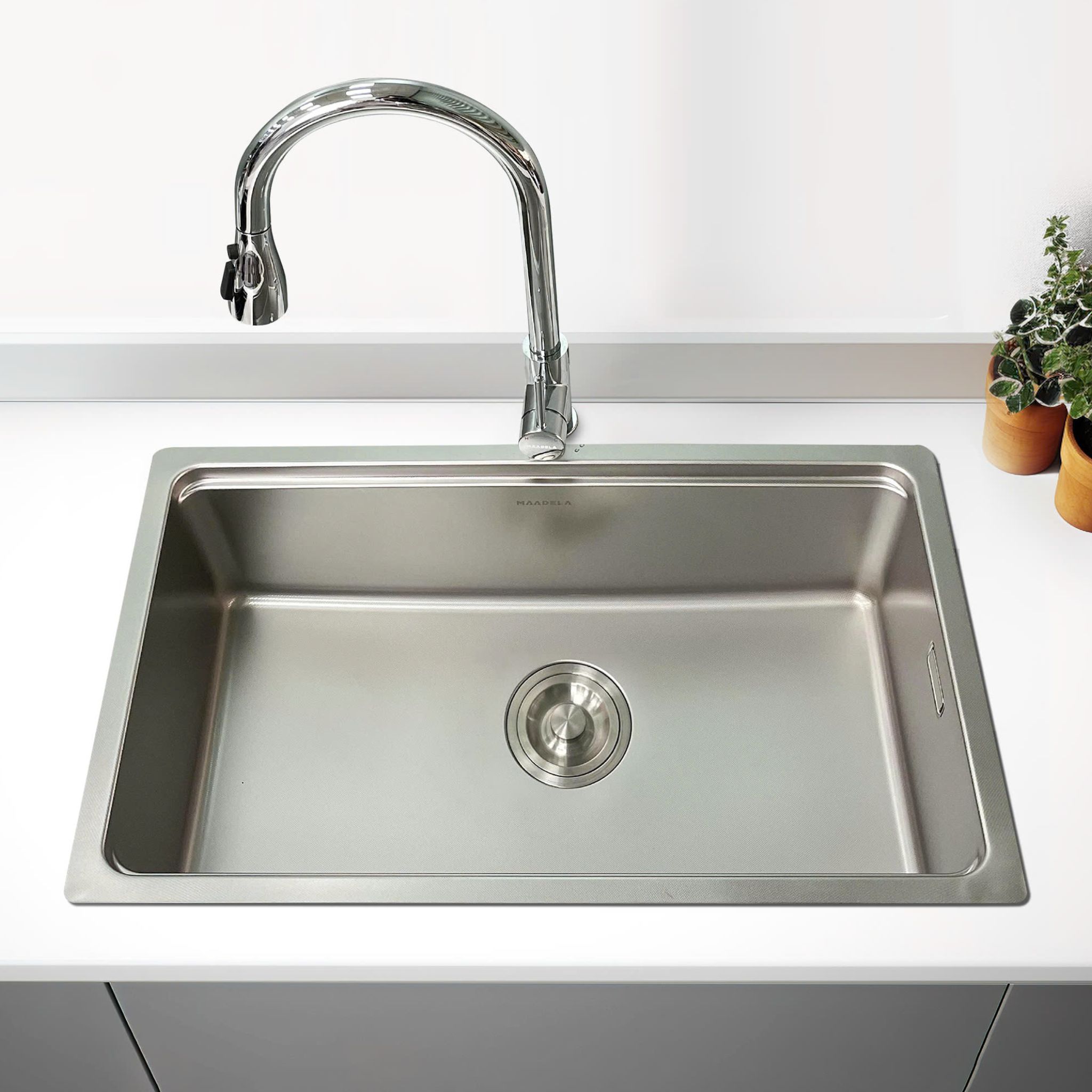  Chậu chống xước Luxusspüle Maadela MDS-6844FSU Edersee 