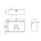  Chậu chống xước Luxusspüle Maadela MDS-6844FSU Edersee 