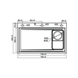  Chậu rửa chén Maadela MDS-7848DR1 