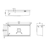  Chậu chống xước Höchste Maadela MDS-8645FSU Bodensee 