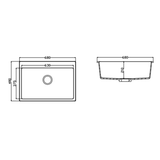  Chậu đá Maadela MDS-A6848W 