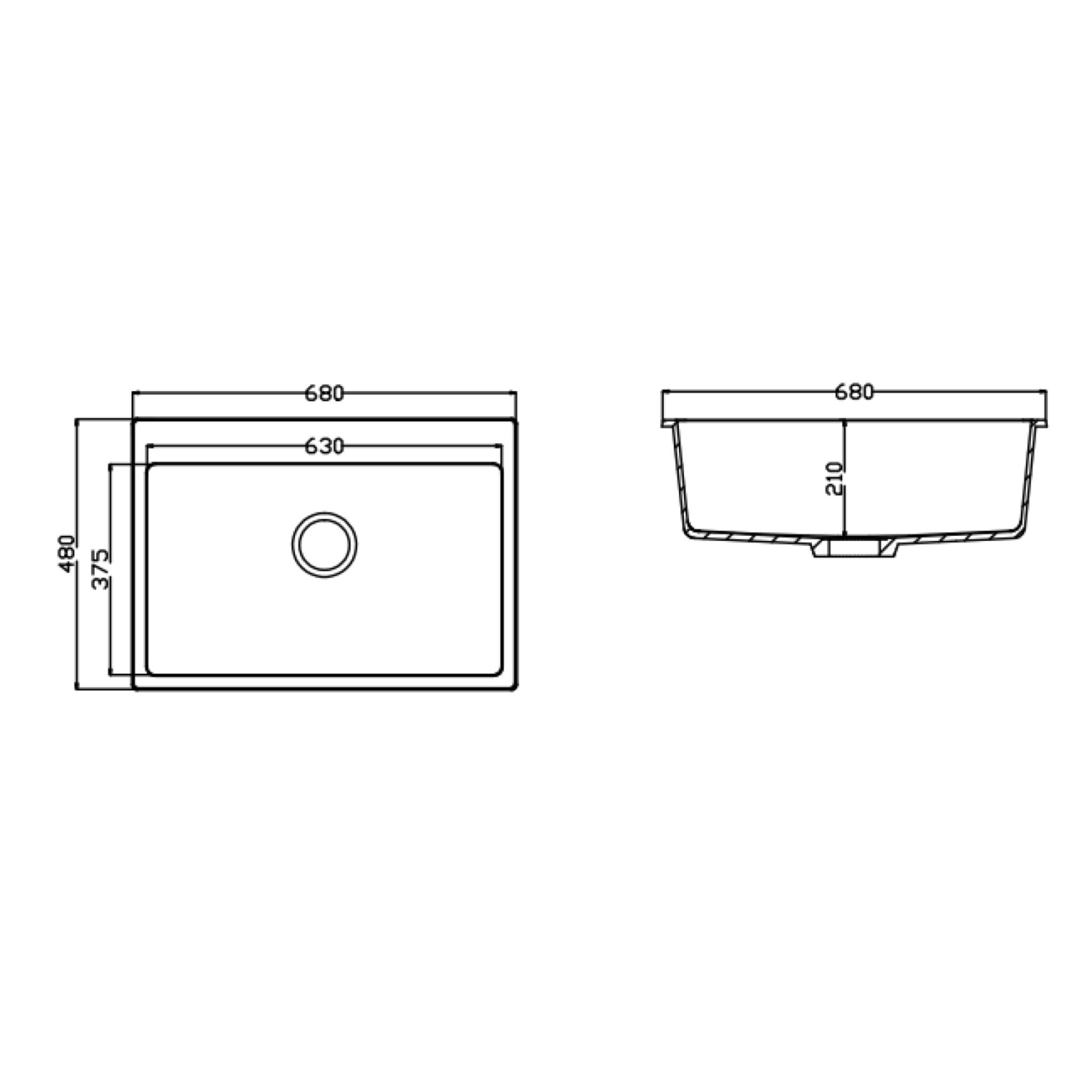 Chậu đá Maadela MDS-A6848W 