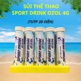  Viên sủi thể thao Sport Drink ozol 4g tuýp 20 viên bù nước và điện giải vị chanh leo 