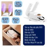  Máy Sấy Giày, Sấy Găng Tay & Tất Shoe Dryer Khử Mùi Cực Nhanh 150W 3 Chiều Xoay 360 Độ Có Tia UV Diệt Khuẩn Nhỏ Gọn 