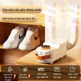 Máy Sấy Giày, Sấy Găng Tay & Tất Shoe Dryer Khử Mùi Cực Nhanh 150W 3 Chiều Xoay 360 Độ Có Tia UV Diệt Khuẩn Nhỏ Gọn 