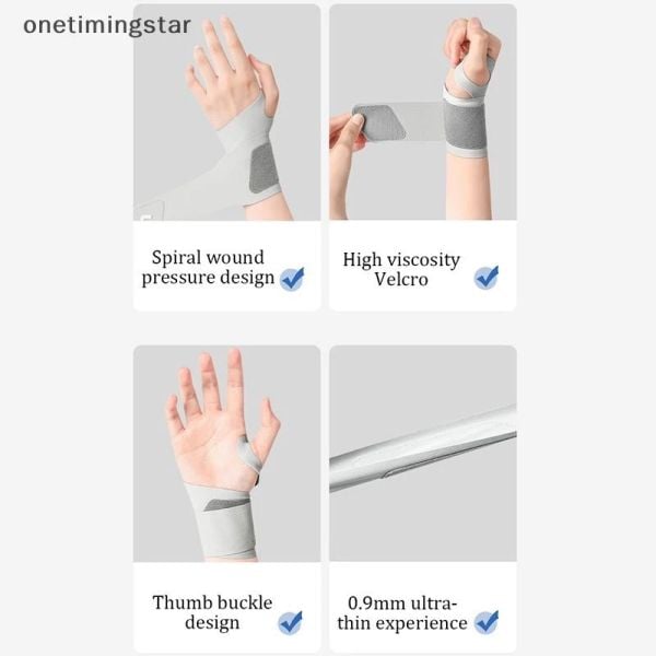  Băng quấn cổ tay WRELS, Đai quấn bảo vệ cổ tay hỗ trợ nẹp xương ống khớp cổ tay siêu nhẹ. 