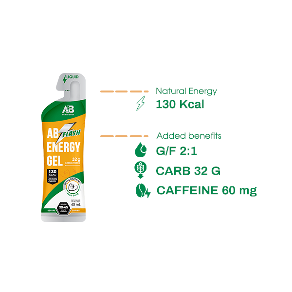  Gel Năng Lượng AB Flash Gói 40ml – 130 Kcal 