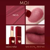  Son Thỏi Cao Cấp QUEEN OF ROSE  Phiên Bản Giới Hạn 