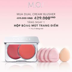  Má Hồng Kem 2 Màu M.O.I Dual Cream Blusher 