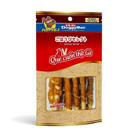 Doogy Man 10 pieces of chicken wrapped beef skin sticks