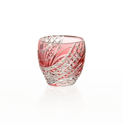  Ly pha lê sake Edo Kiriko “Fish scales strip