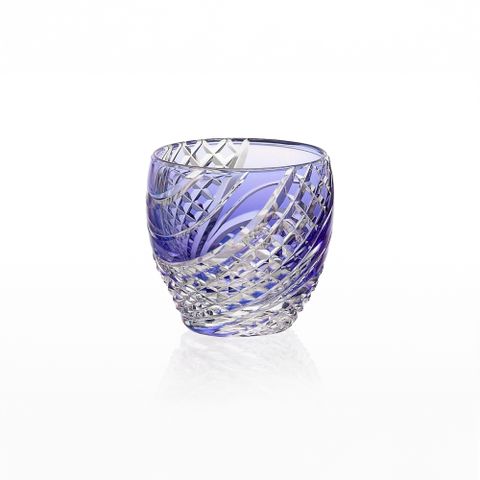  Ly pha lê sake Edo Kiriko “Fish scales strip