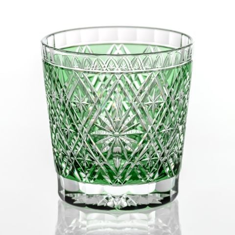  Ly pha lê rock glass Edo Kiriko 