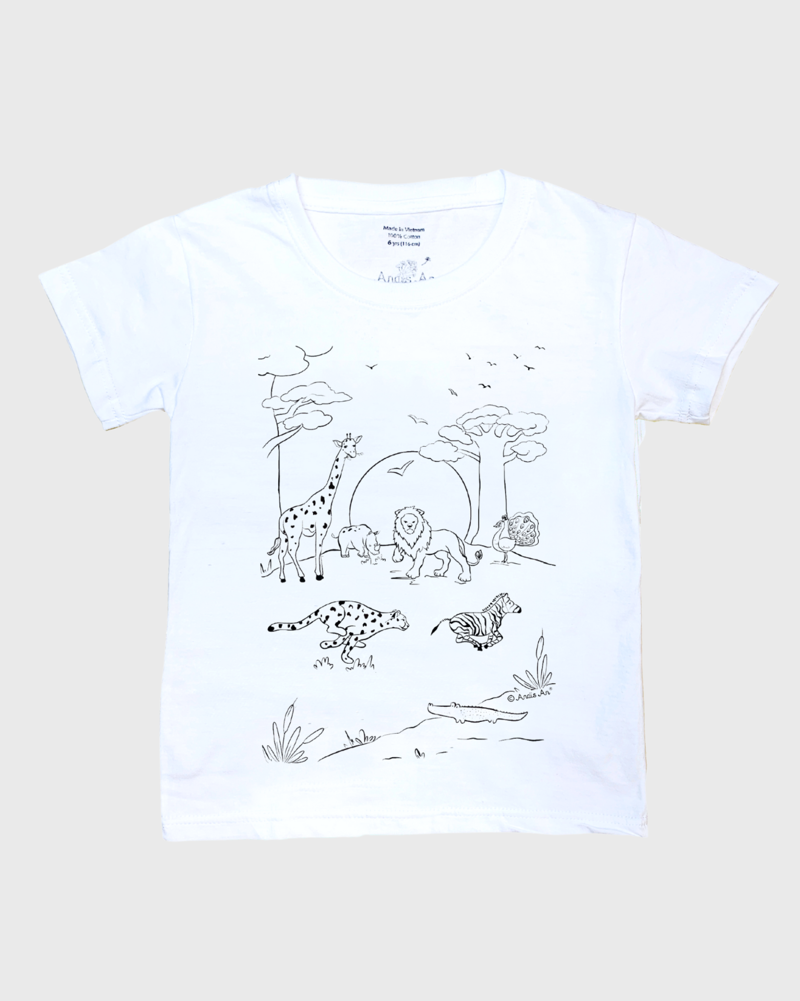  Colouritful T-shirt - Safari 02 (Đã bao gồm màu) 
