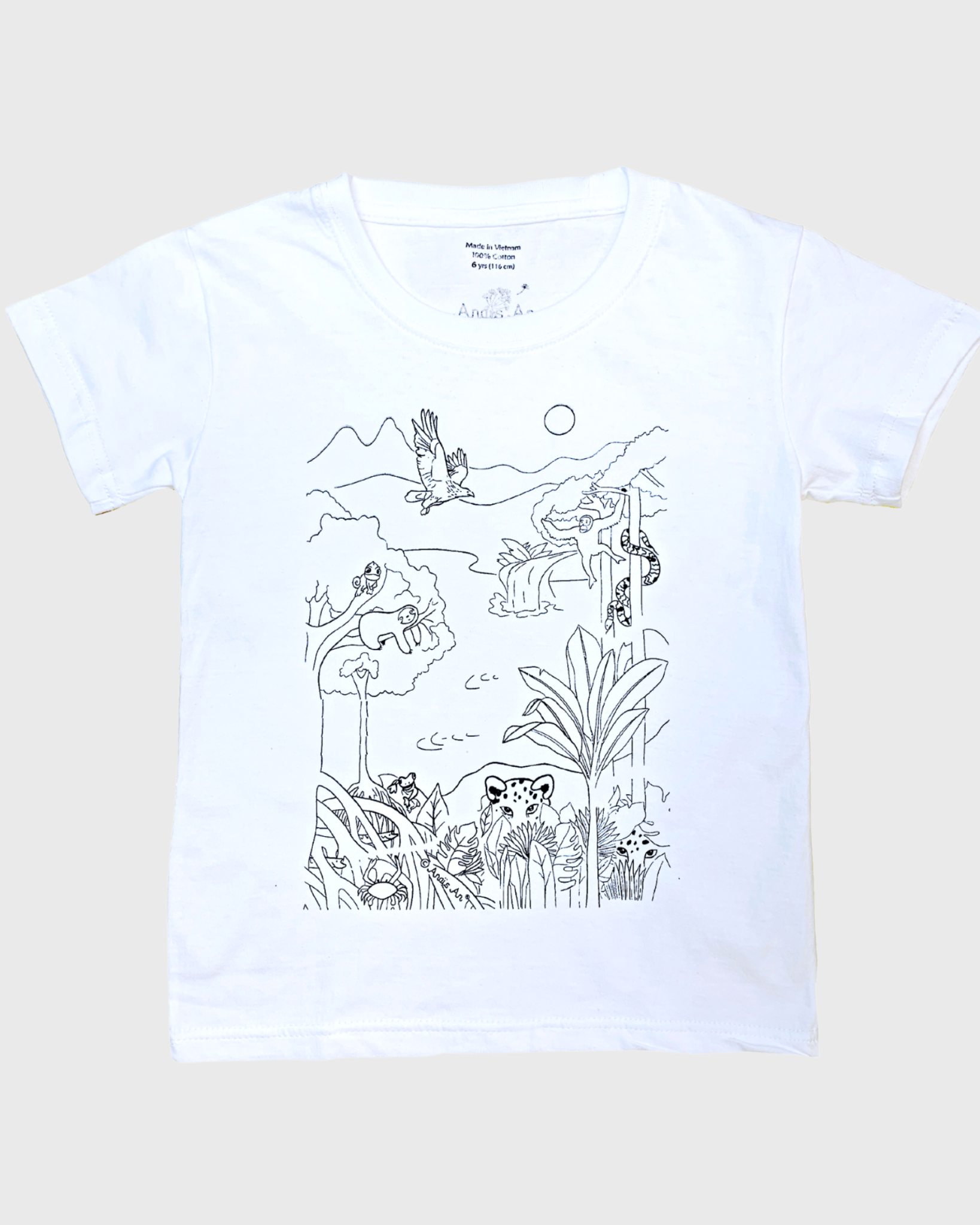  Colouritful T-shirt Jungle (Đã bao gồm màu) 