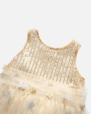  Váy Kim Sa Thắt Nơ Sao - Gold 