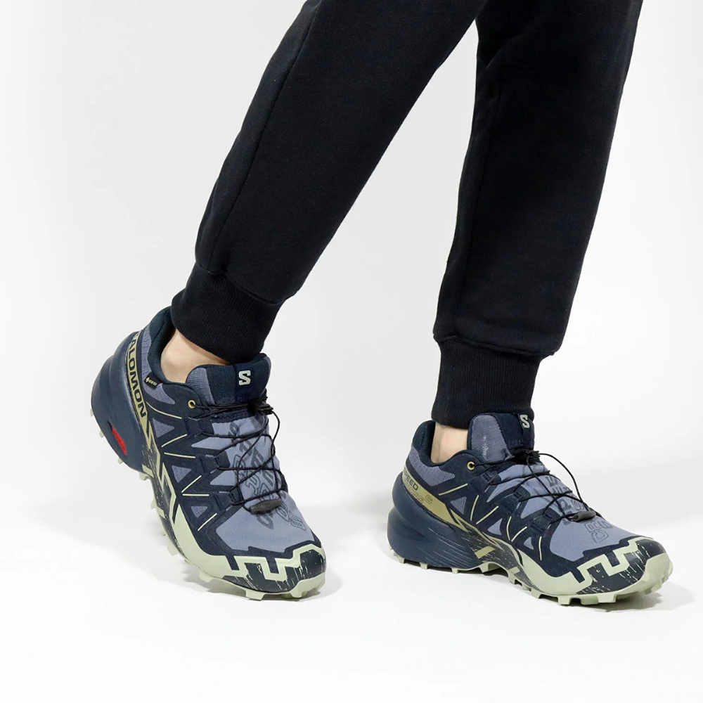 Giày Thể Thao Trail Running Nam Salomon Shoes Speedcross 6 Gtx Grisaille/Carbon/Tea L47465500