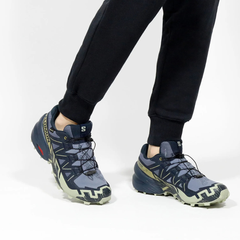 Giày Thể Thao Trail Running Nam Salomon Shoes Speedcross 6 Gtx Grisaille/Carbon/Tea L47465500